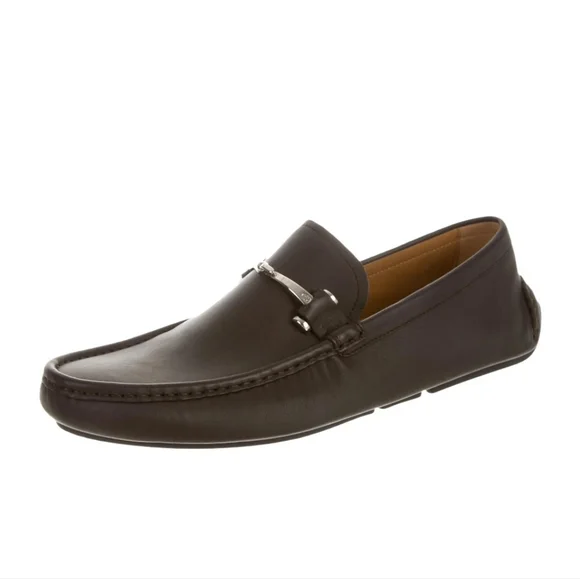 Gucci | Shoes | Gucci Brown Baffin Driver Loafer Moccasins M  display picture 1